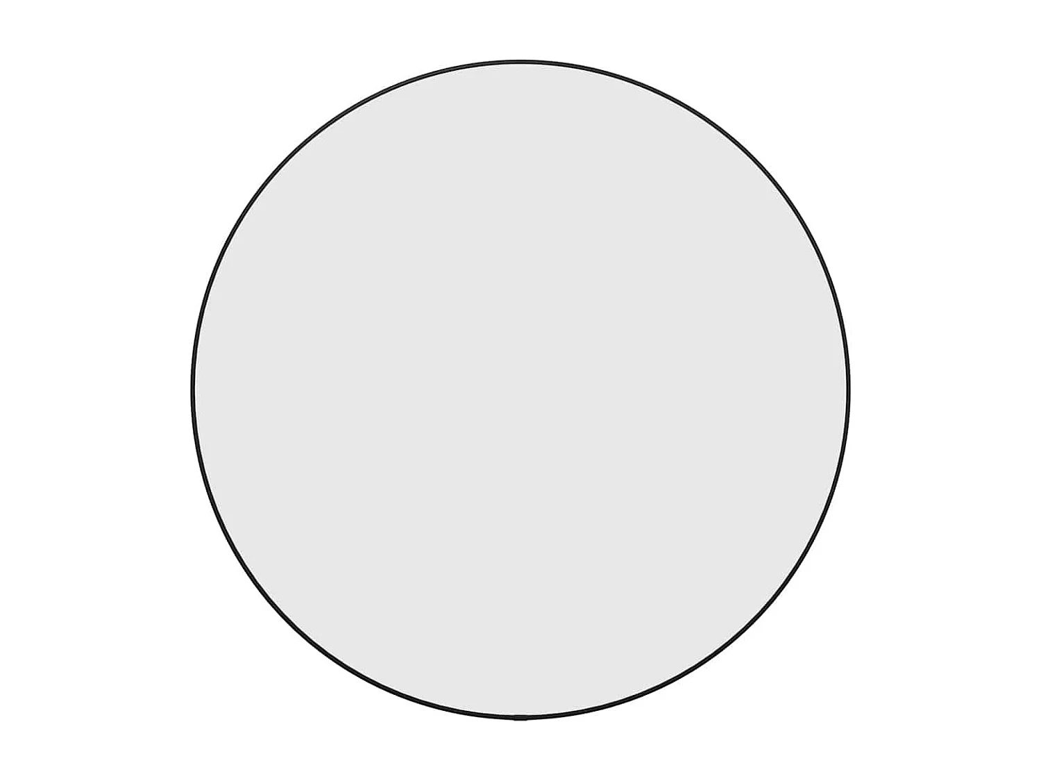 Specchio da parete nero Ø 60 cm Rotondo