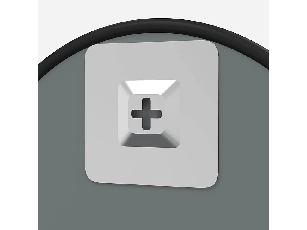 Specchio da parete nero Ø 60 cm Rotondo