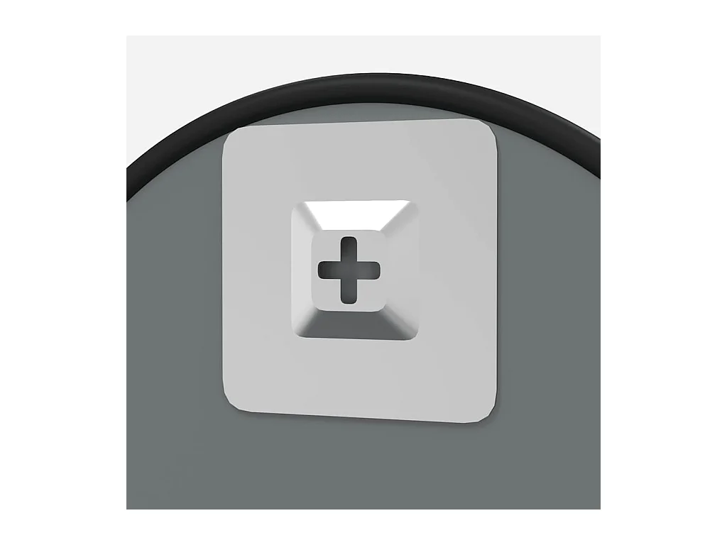 Zwarte wandspiegel Ø 60 cm Rond