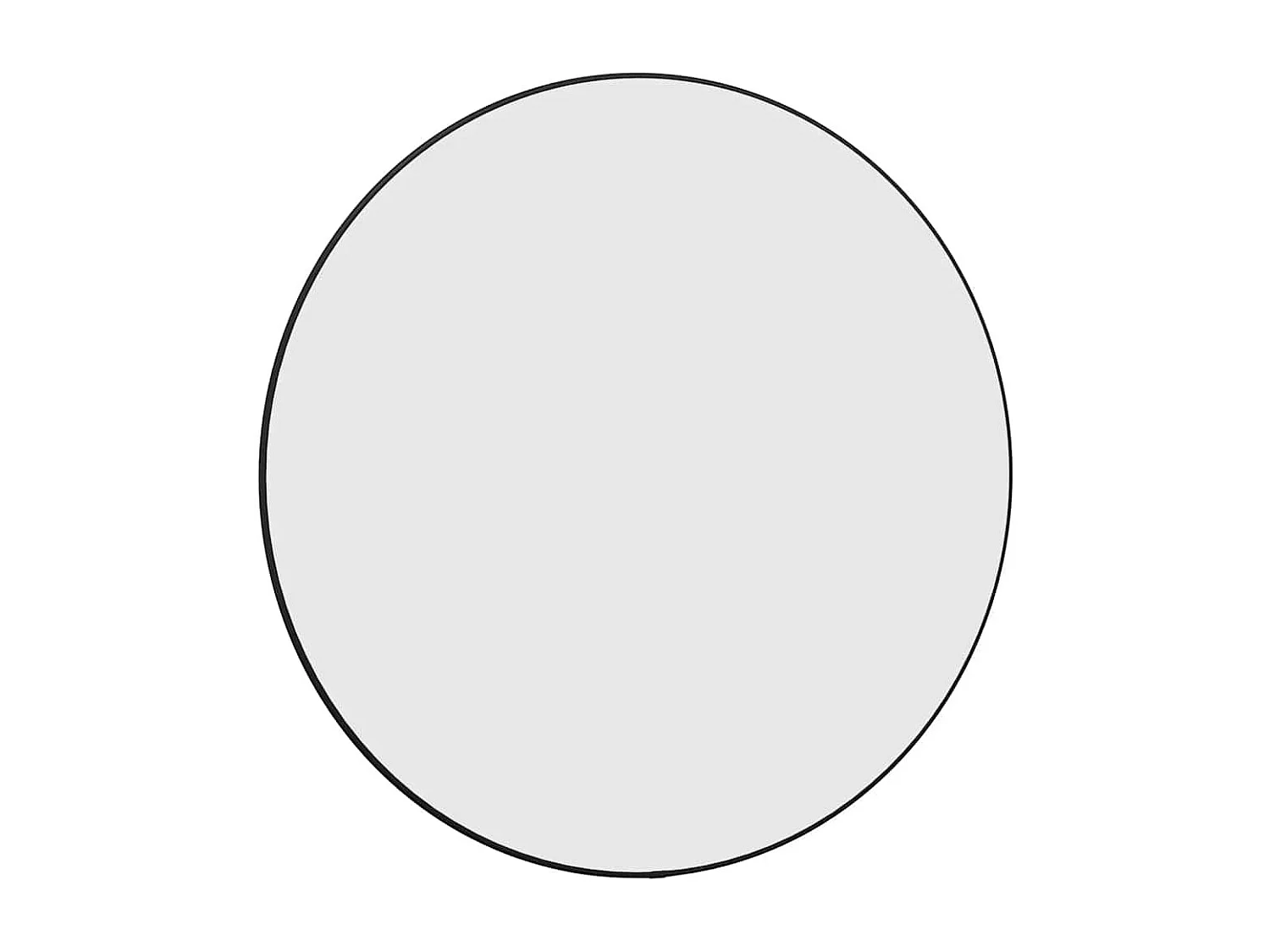 Specchio da parete nero Ø 60 cm Rotondo