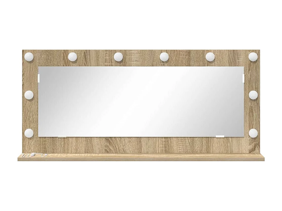 Miroir de vanité avec miroir Chêne Sonoma 100 x 45 x 18 cm
