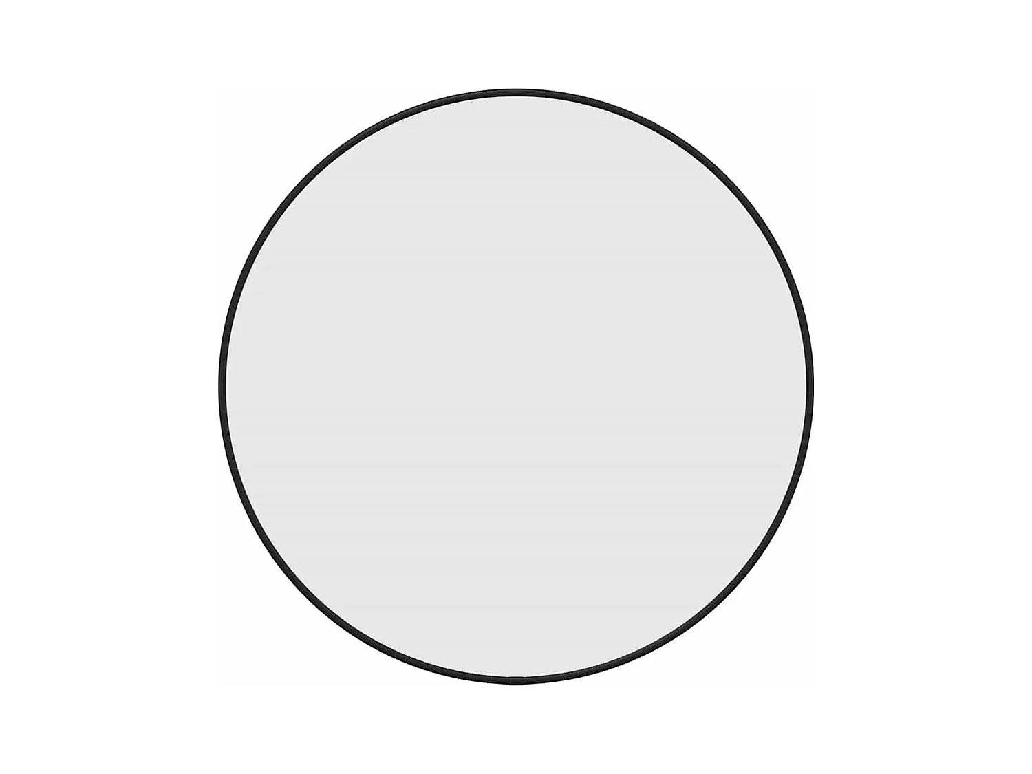 Zwarte wandspiegel Ø 50 cm Rond