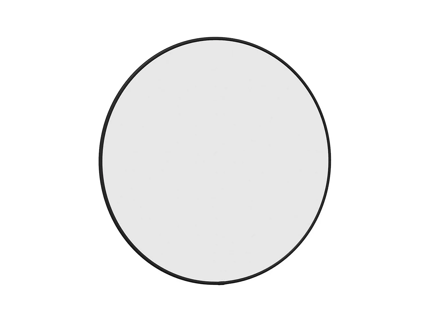 Zwarte wandspiegel Ø 50 cm Rond