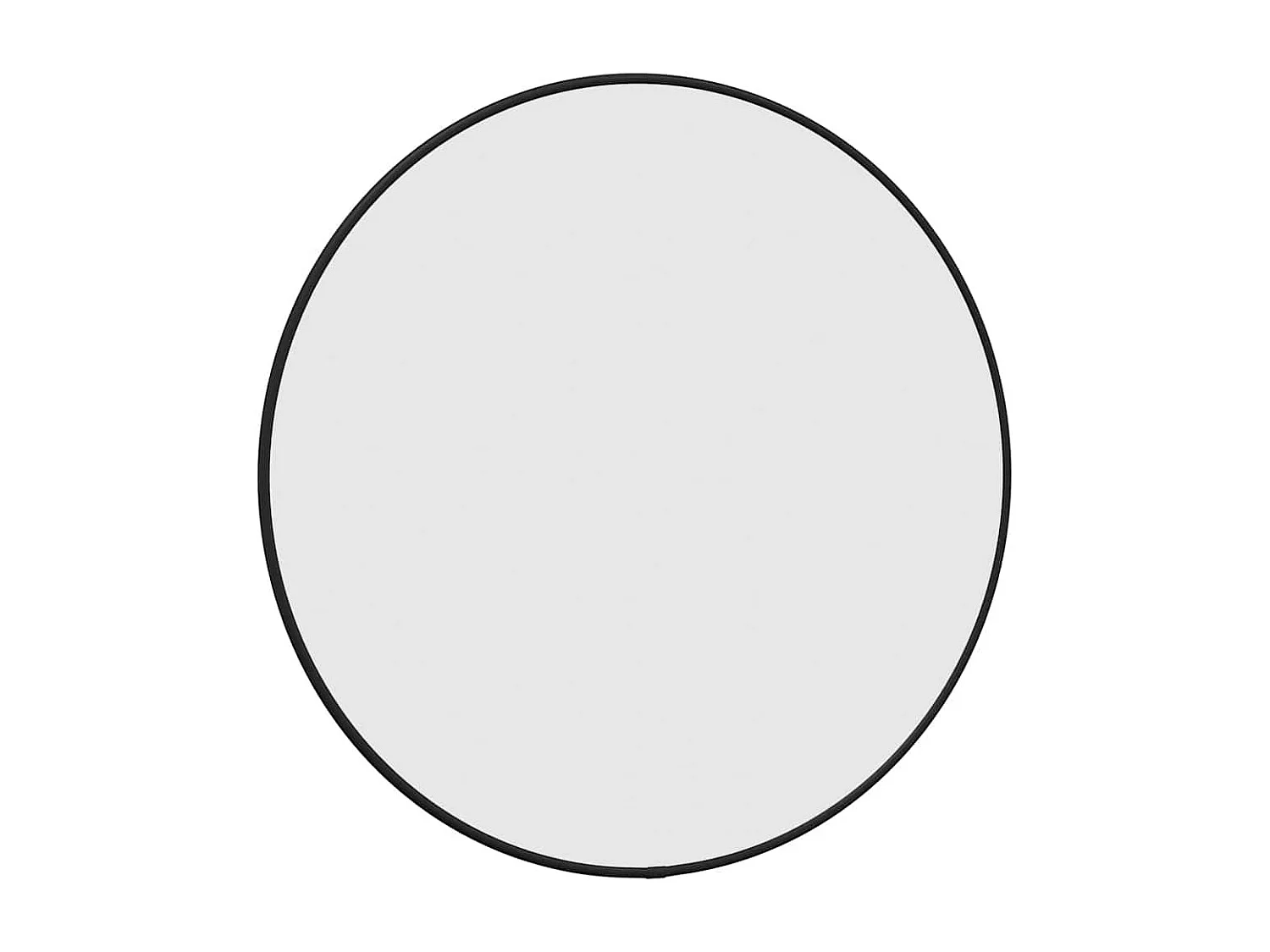 Espejo de pared negro Ø 50 cm Redondo