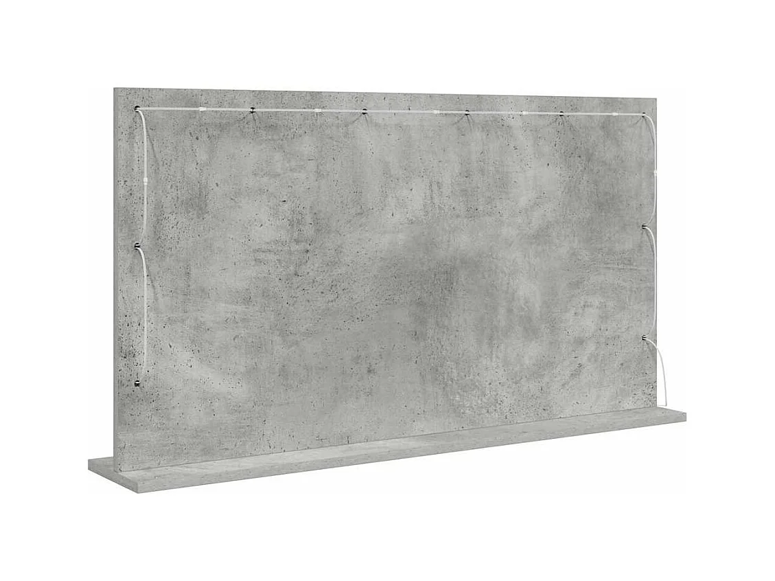 Kaptafelspiegel met spiegel Betongrijs 100 x 55 x 18 cm