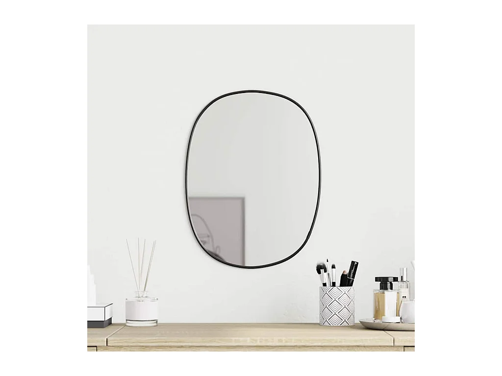 Miroir mural Noir 30x25 cm