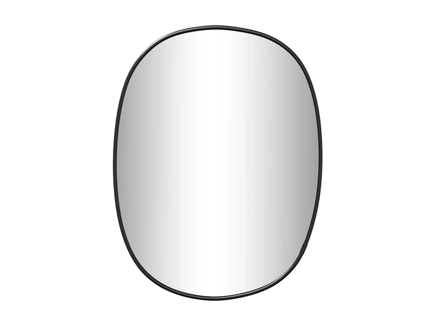 Miroir mural Noir 30x25 cm