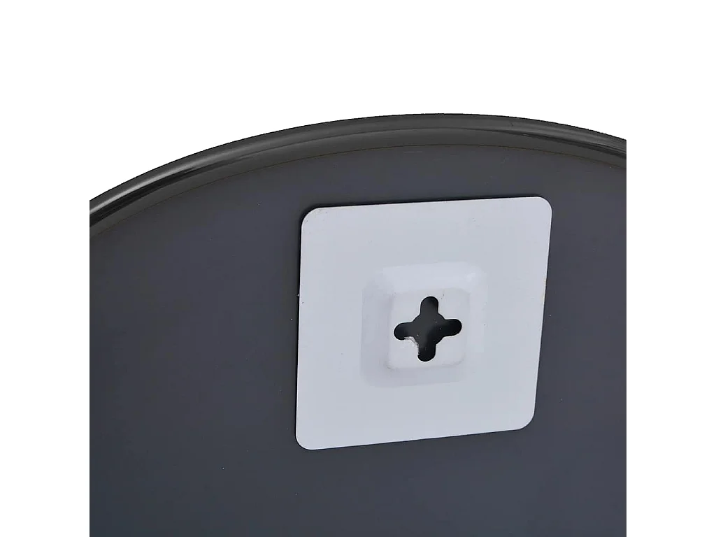 Zwarte wandspiegel 30x25 cm