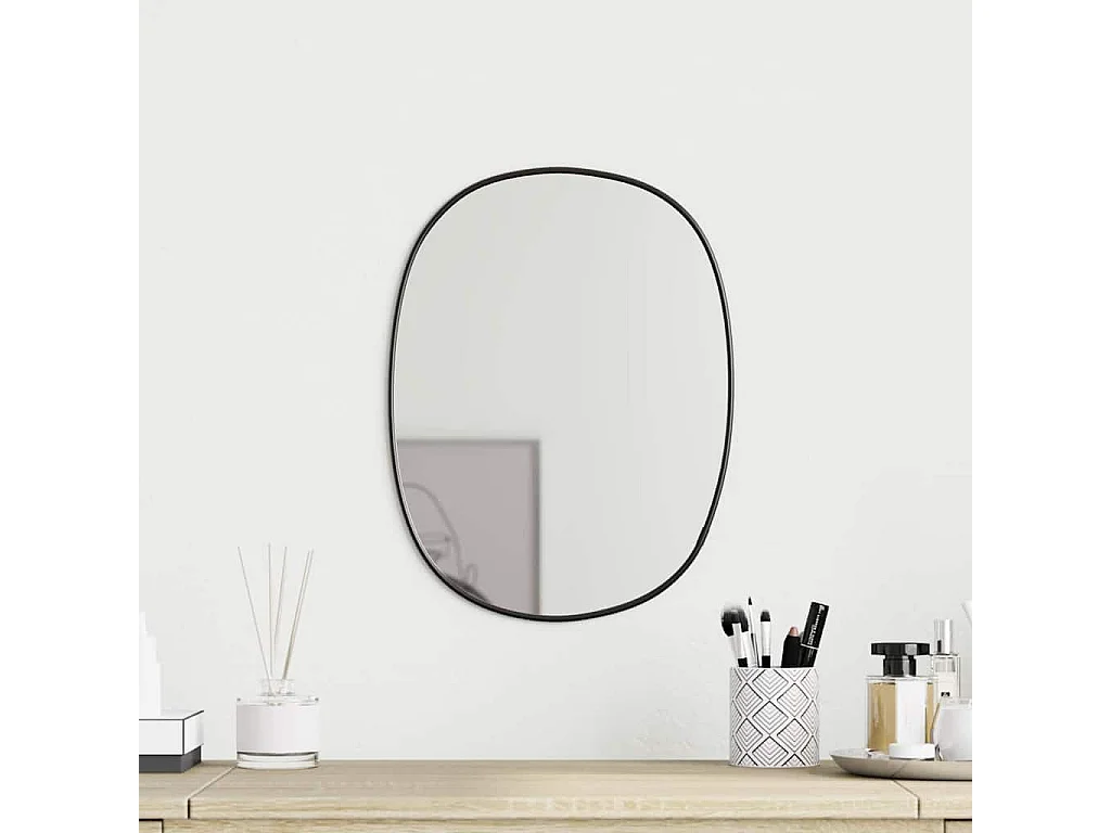 Miroir mural Noir 30x25 cm
