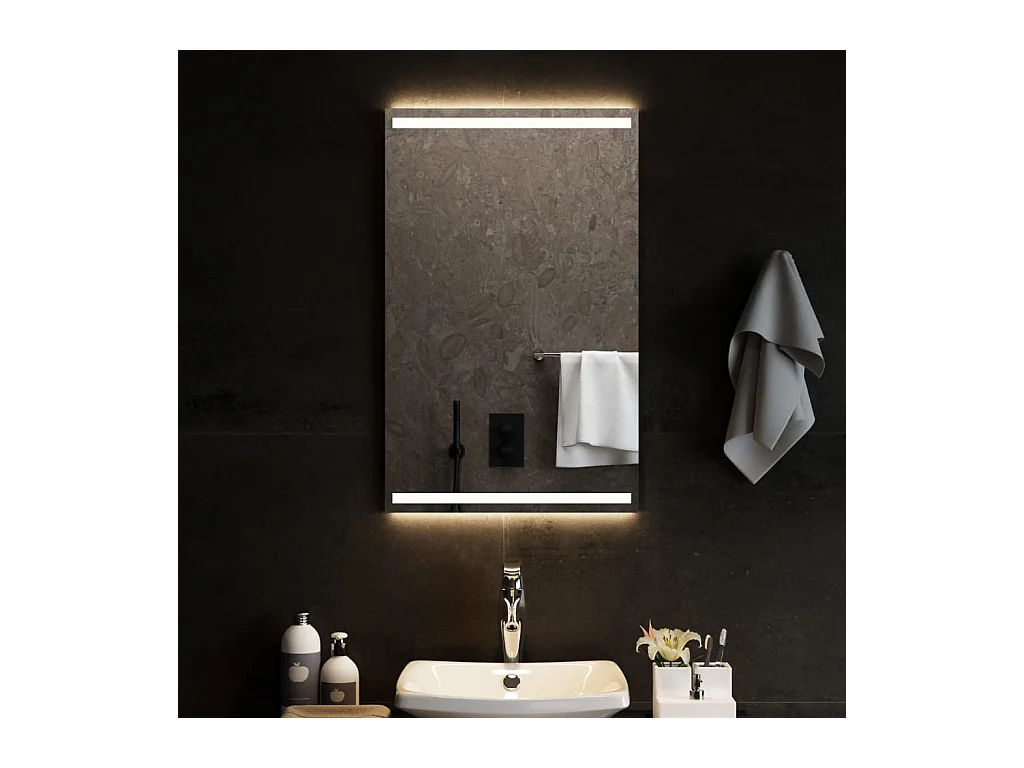 Miroir de salle de bain à LED 50x80 cm