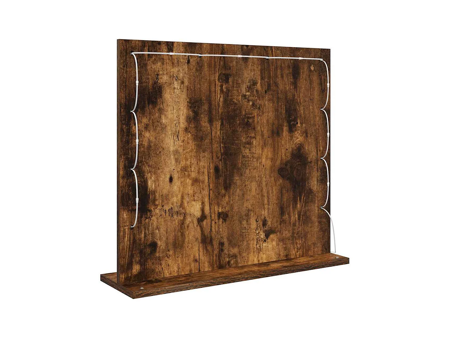 Miroir de vanité avec miroir Chêne fumé 60 x 55 x 18 cm