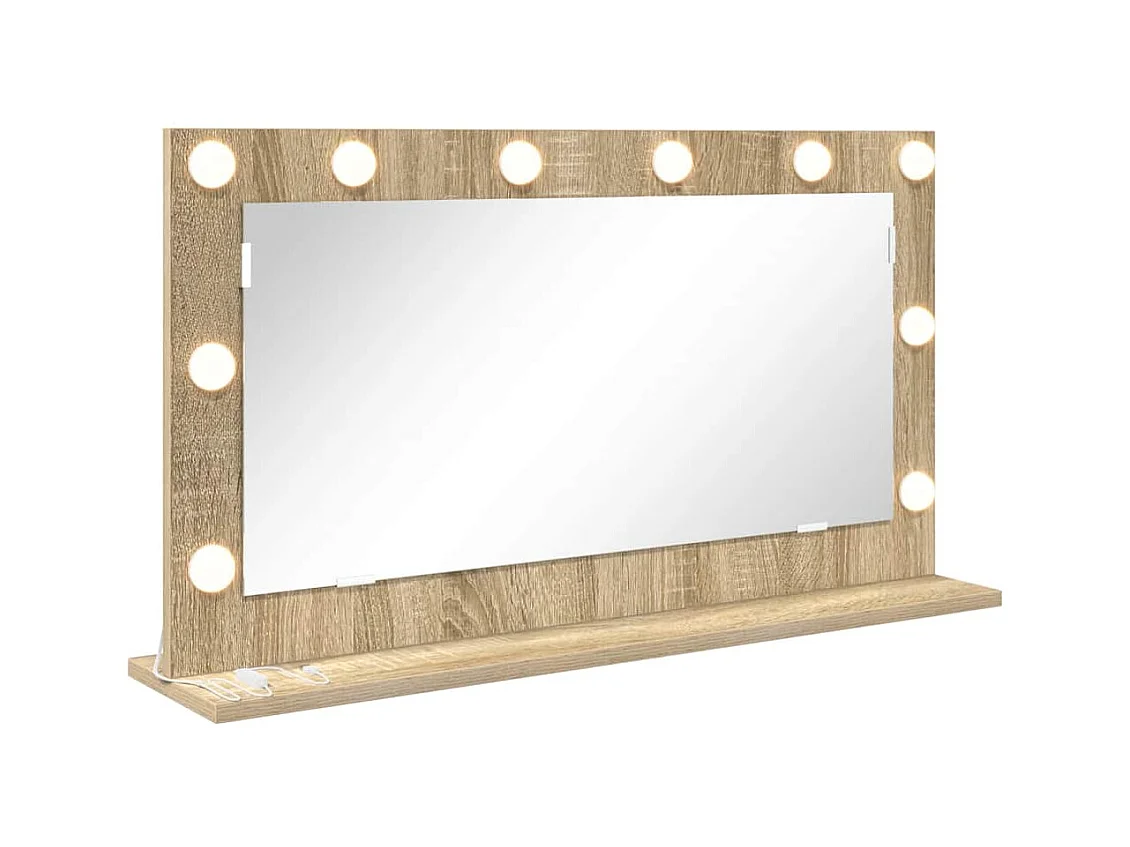 Miroir de vanité avec miroir Chêne Sonoma 80 x 45 x 18 cm