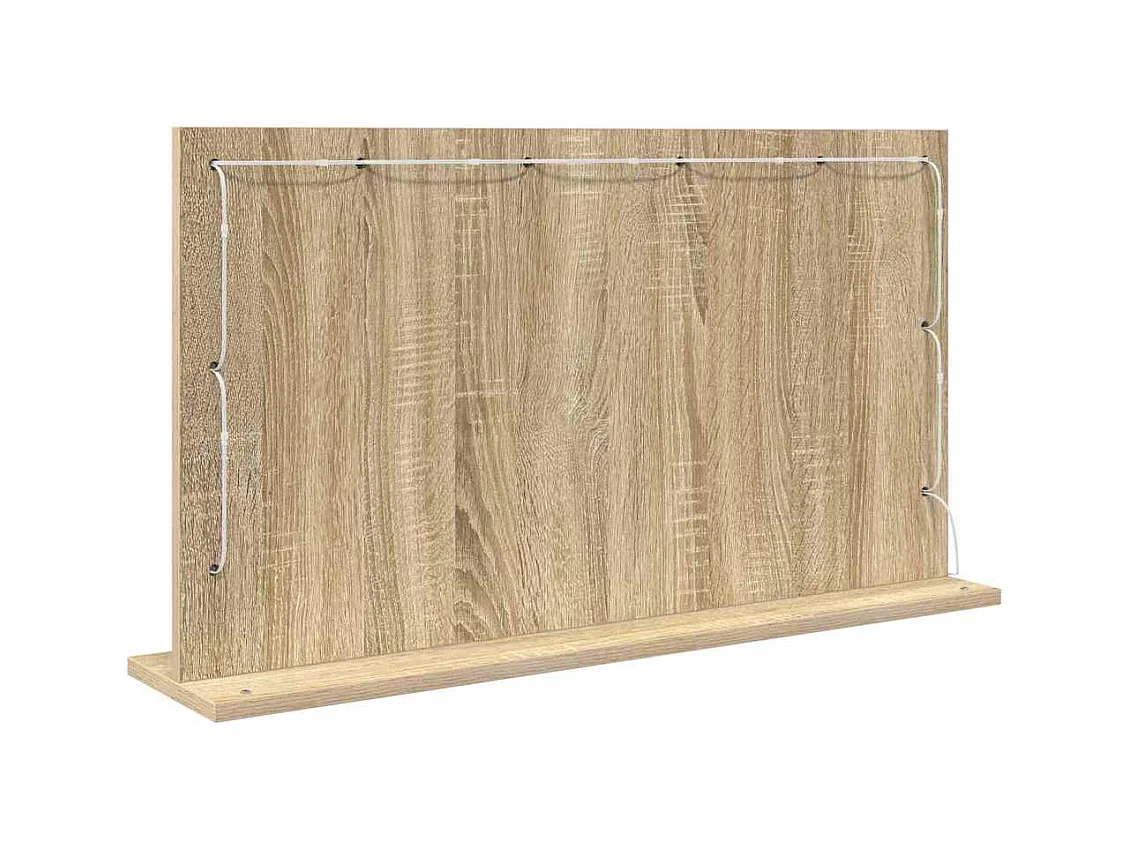 Miroir de vanité avec miroir Chêne Sonoma 80 x 45 x 18 cm