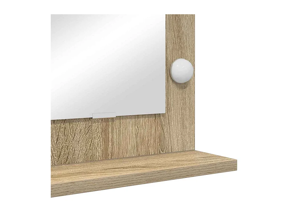 Miroir de vanité avec miroir Chêne Sonoma 80 x 45 x 18 cm