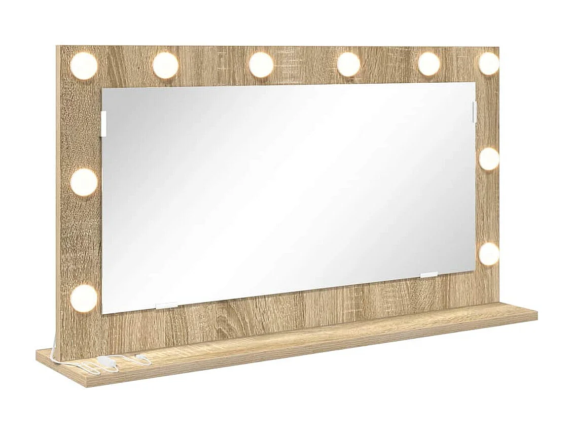 Miroir de vanité avec miroir Chêne Sonoma 80 x 45 x 18 cm