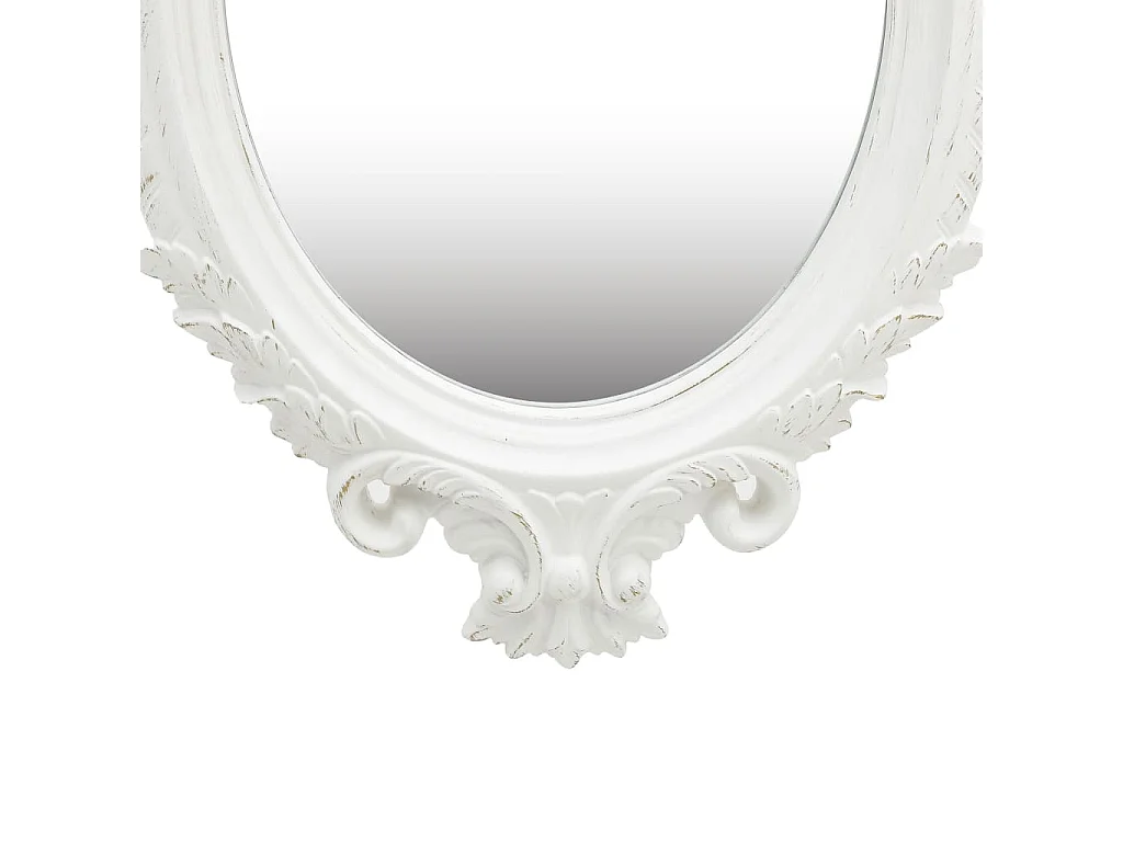 Specchio da parete stile castello 56x76 cm Bianco