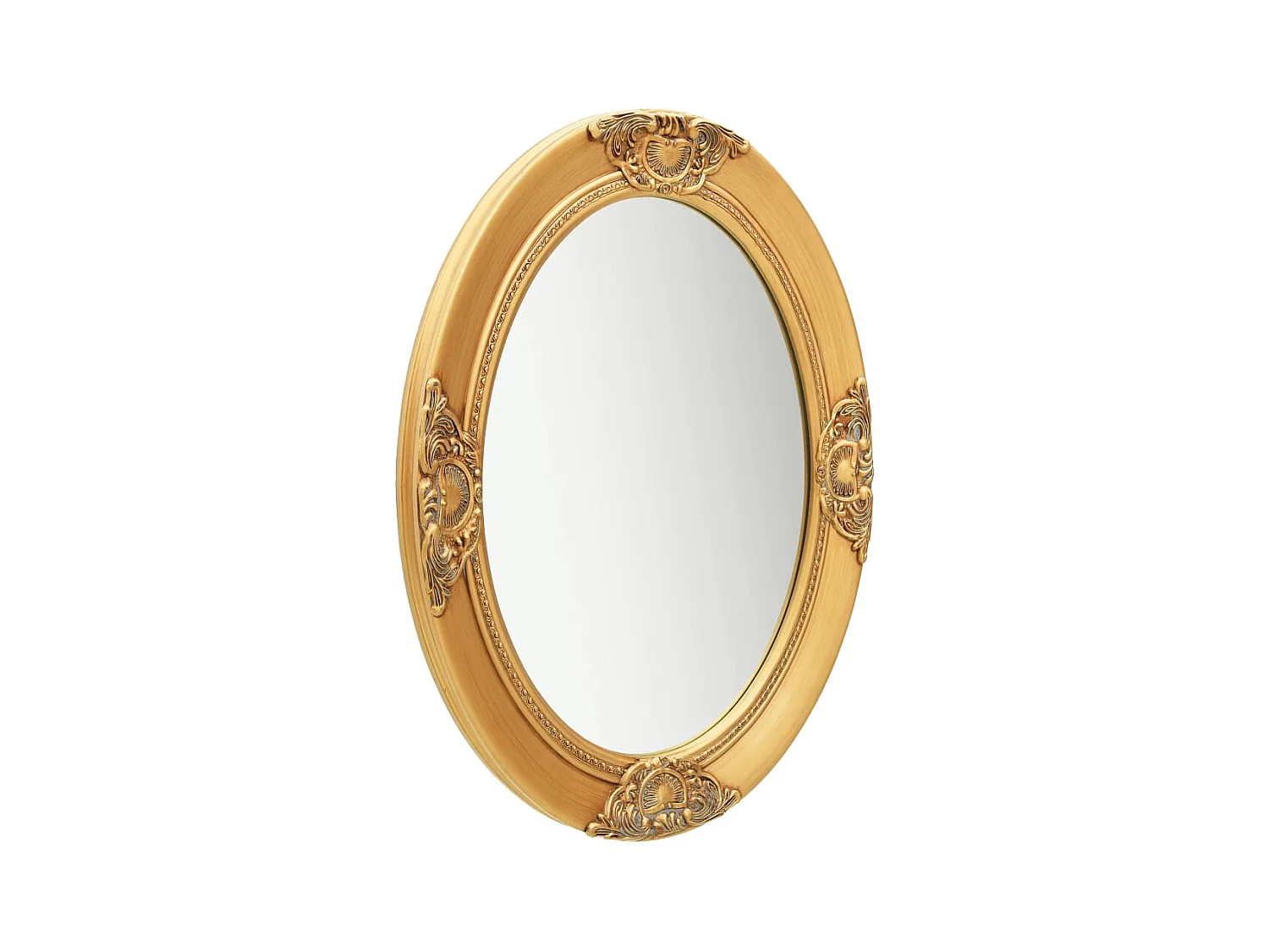 Specchio da parete in stile barocco 50x70 cm Oro