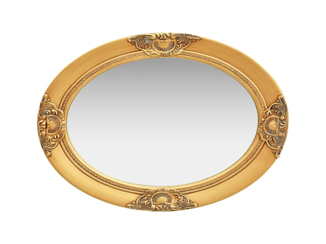 Specchio da parete in stile barocco 50x70 cm Oro