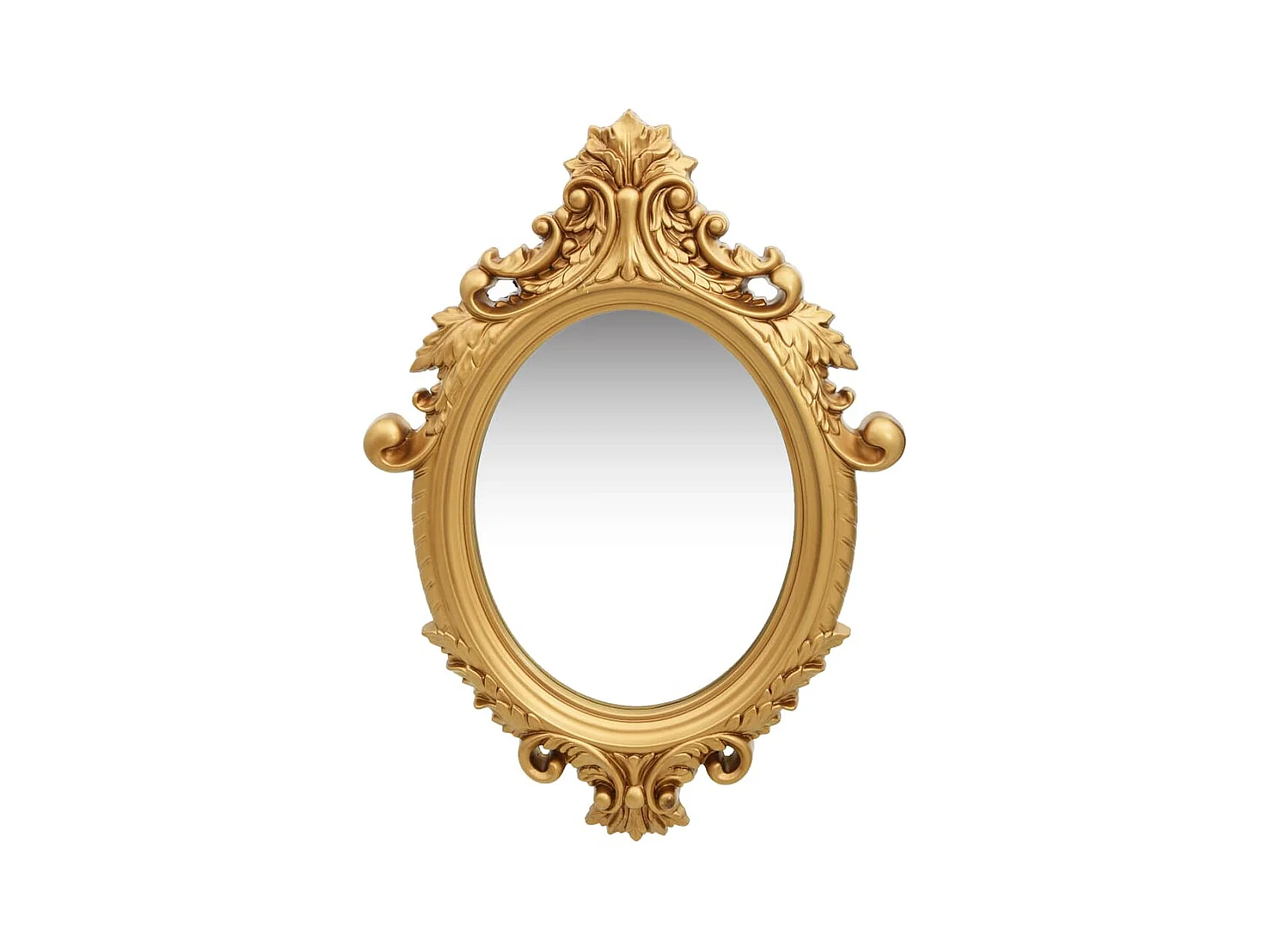 Miroir mural style château 56x76 cm Doré