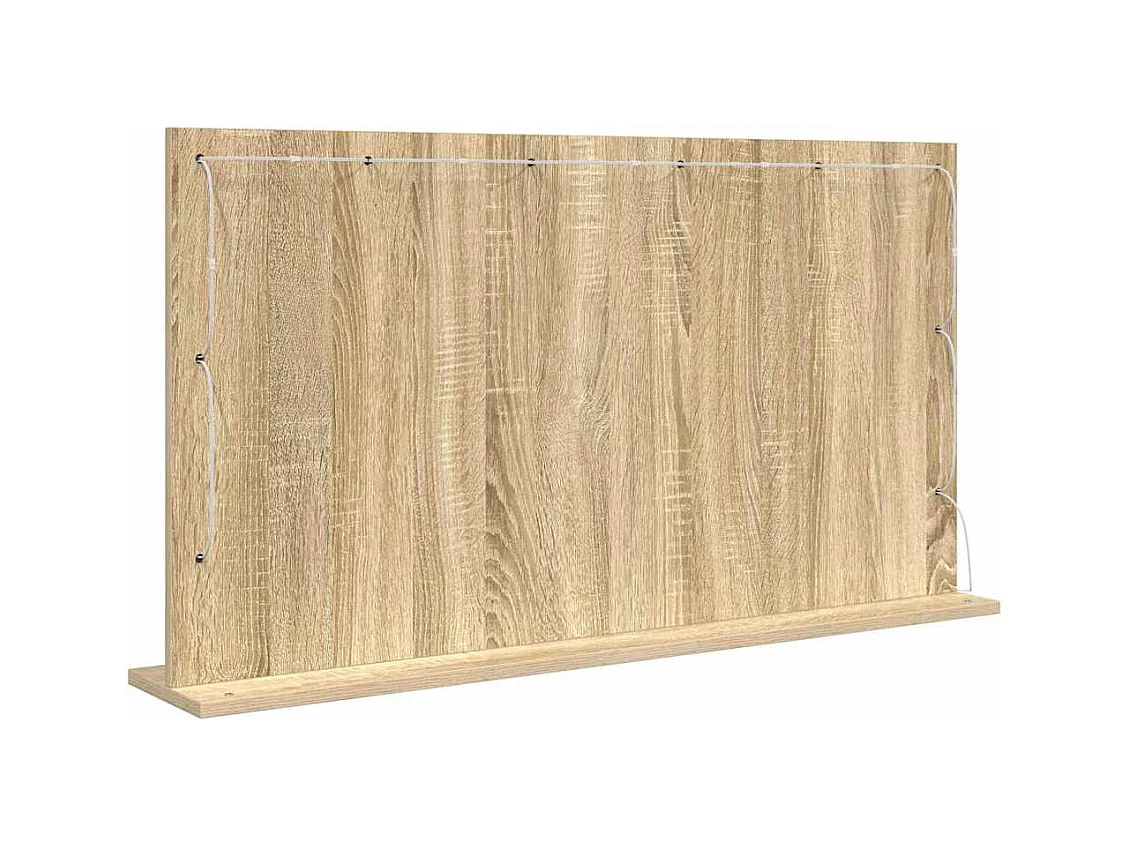 Miroir de vanité avec miroir Chêne Sonoma 100 x 55 x 18 cm