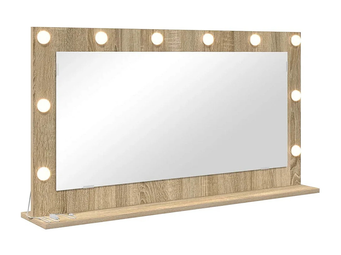 Miroir de vanité avec miroir Chêne Sonoma 100 x 55 x 18 cm