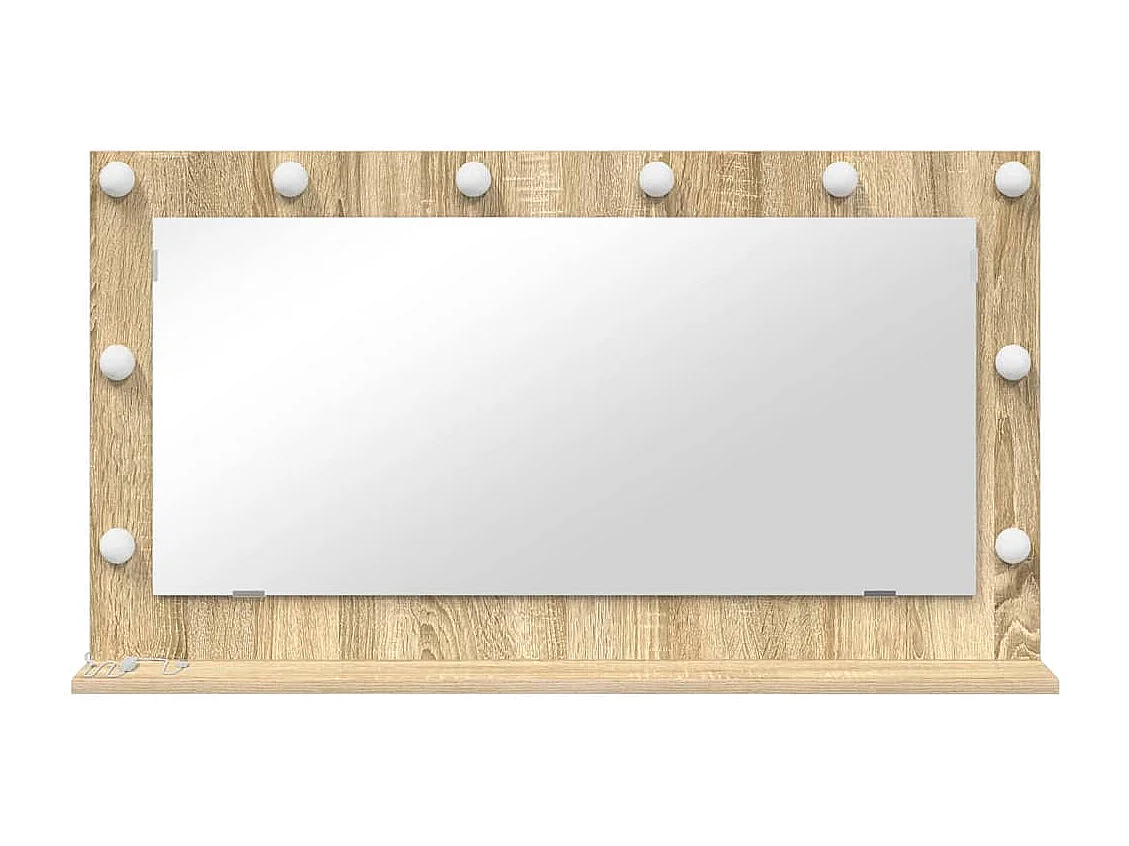 Miroir de vanité avec miroir Chêne Sonoma 100 x 55 x 18 cm