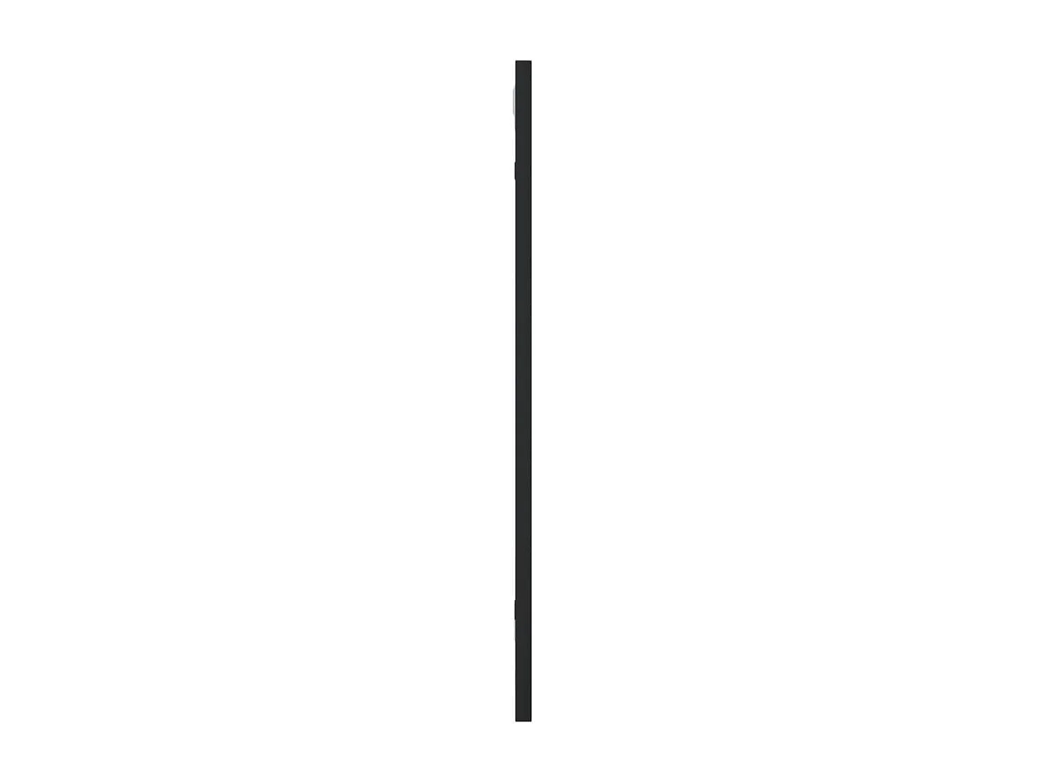 Espejo de pared negro 30x60 cm rectangular de hierro