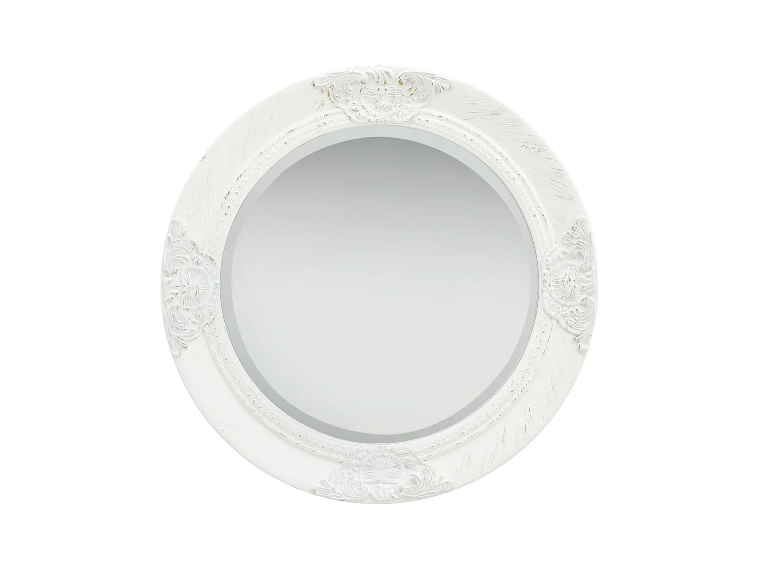 Specchio da parete in stile barocco 50 cm Bianco