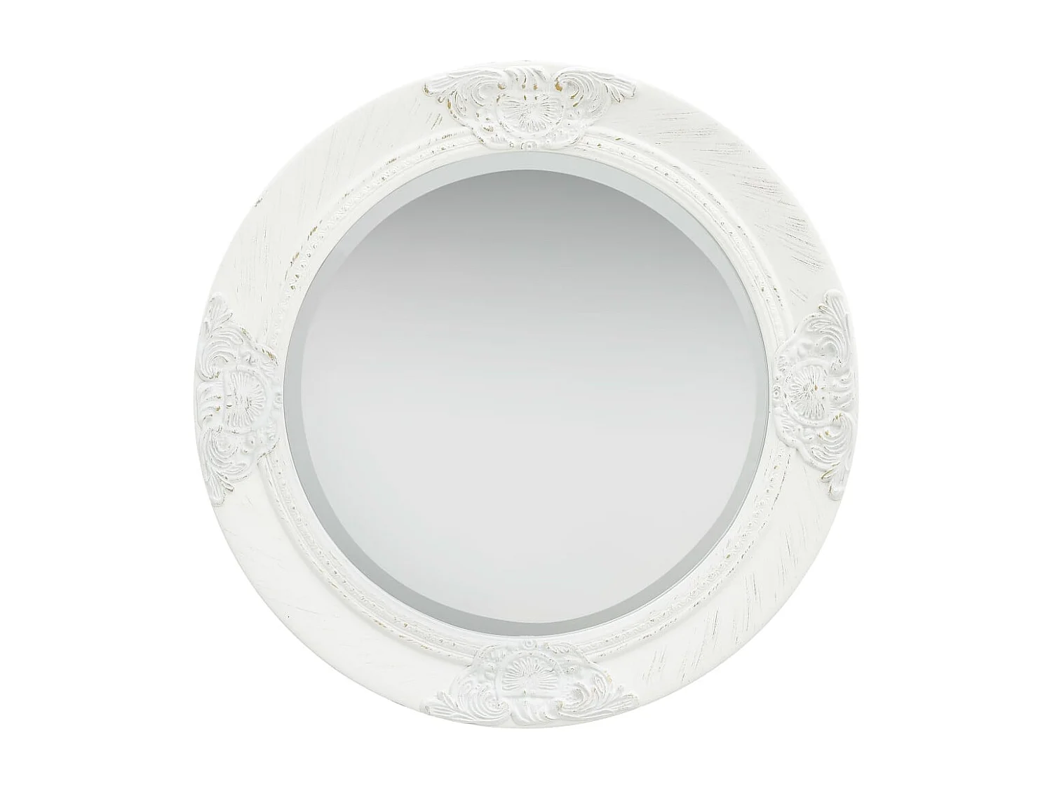 Espejo de pared estilo barroco 50 cm Blanco