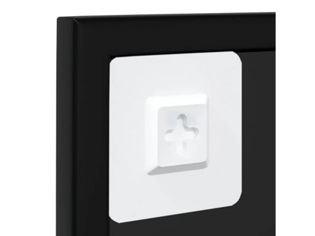 Espejos de pared 4 piezas negro 100x60 cm metal