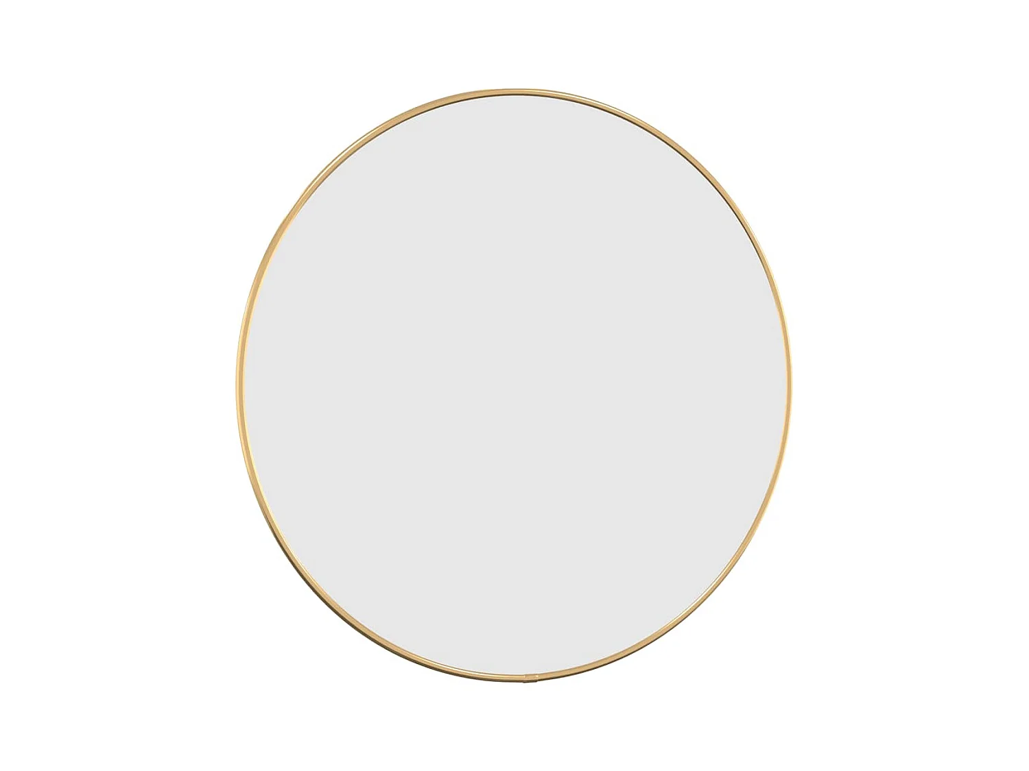 Goldfarbener Wandspiegel Ø 50 cm rund