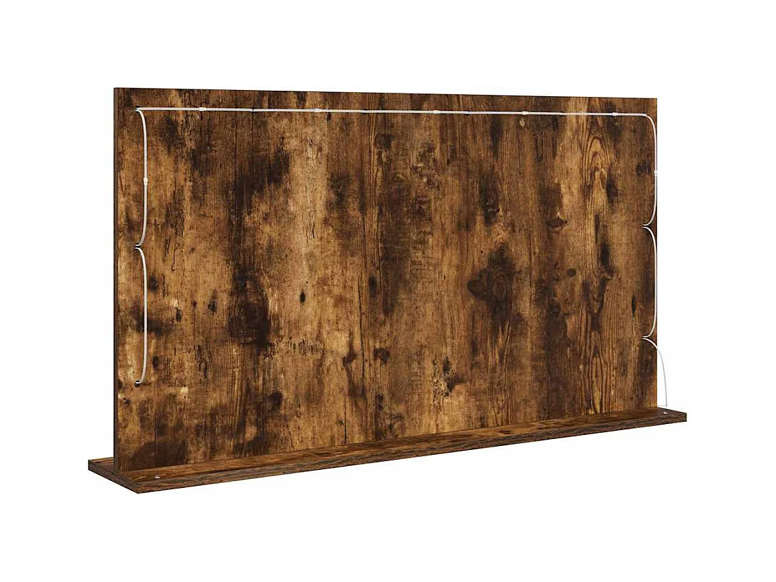 Miroir de vanité avec miroir Chêne fumé 100 x 55 x 18 cm