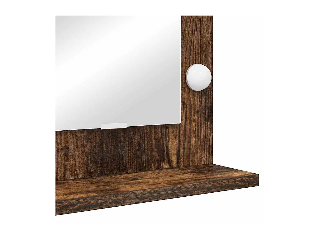 Miroir de vanité avec miroir Chêne fumé 100 x 55 x 18 cm