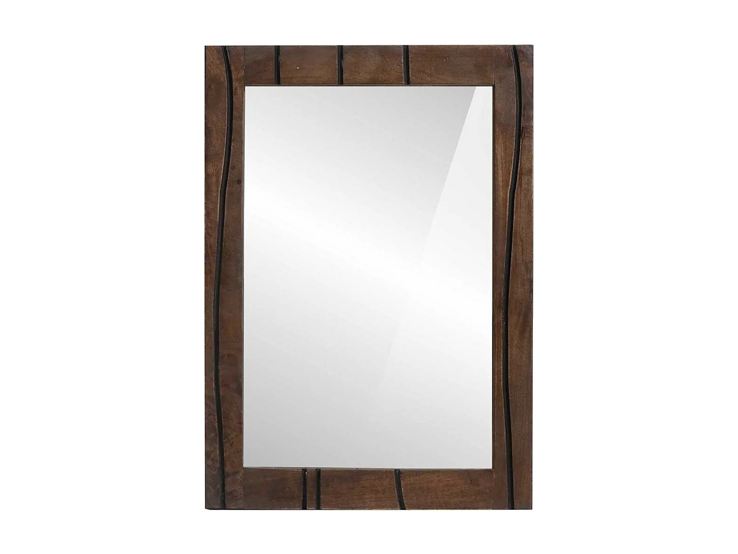 Miroir de salle de bain Montage mural Marron 50 x 2,5 x 70 cm