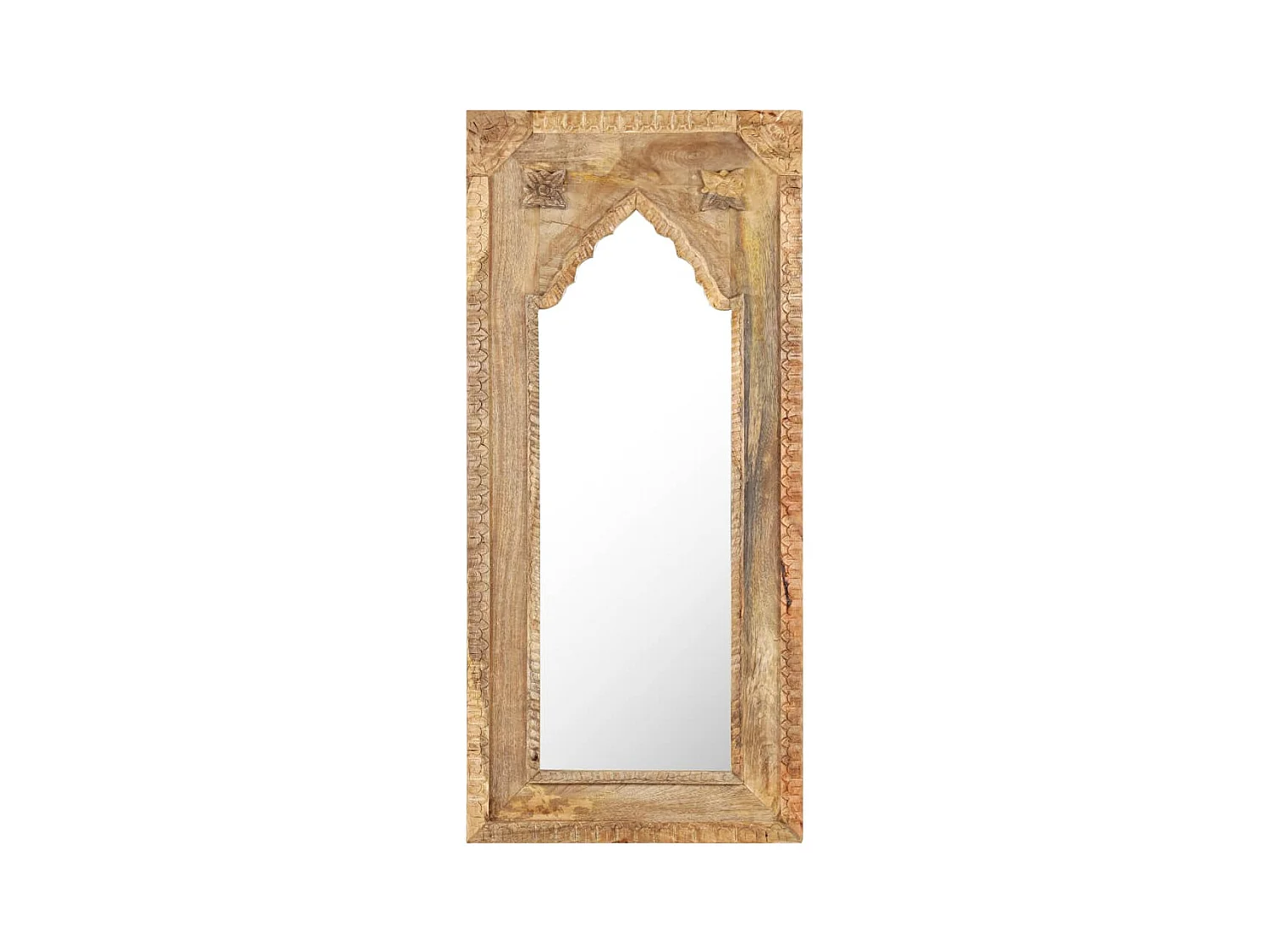 Miroir 50x3x110 cm Bois de manguier massif