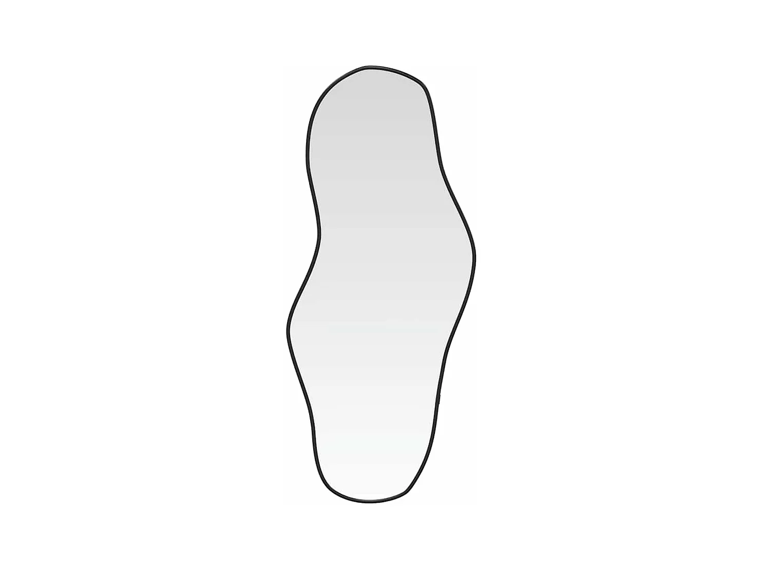 Specchio da parete nero 80x35 cm