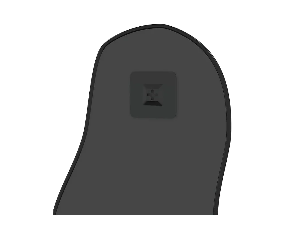 Specchio da parete nero 80x35 cm