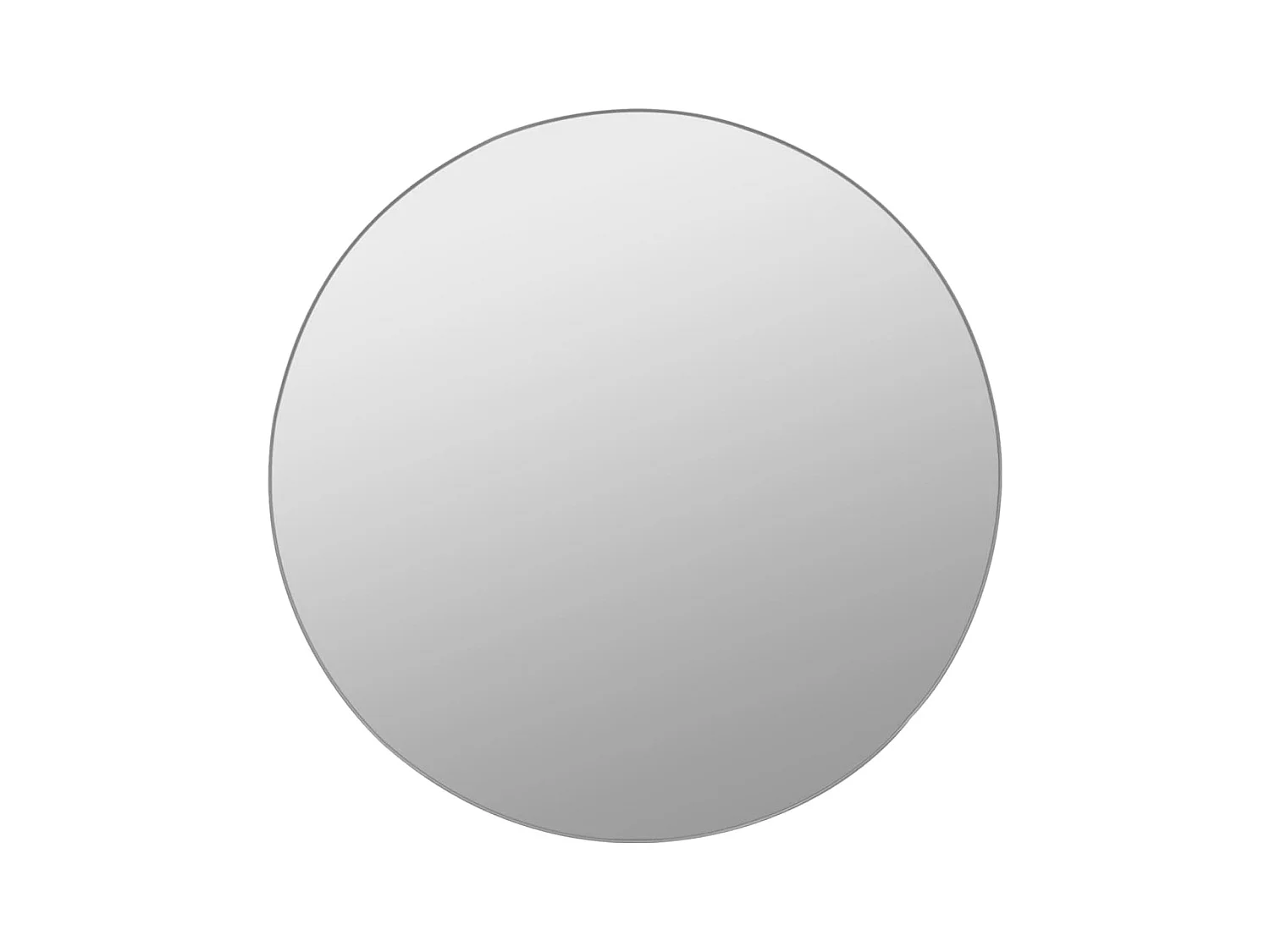 7-delige wandspiegelset rond glas