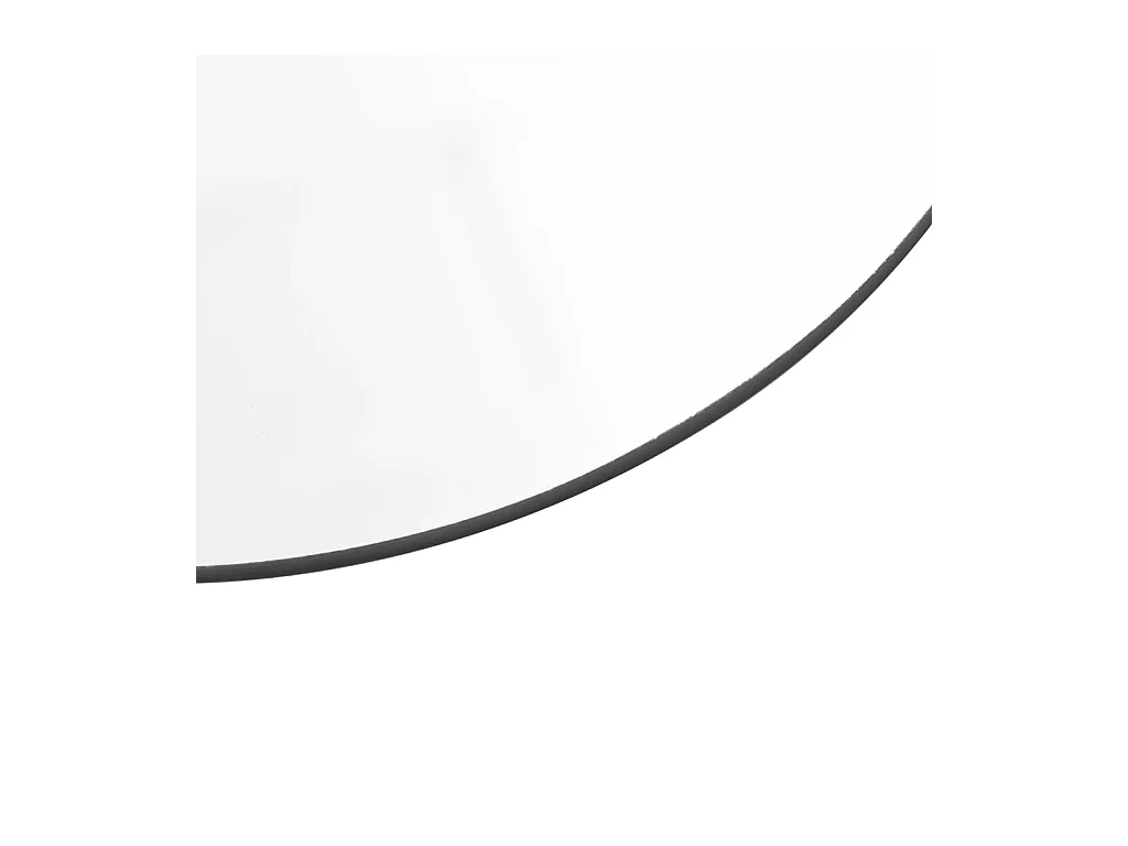 7-delige wandspiegelset rond glas