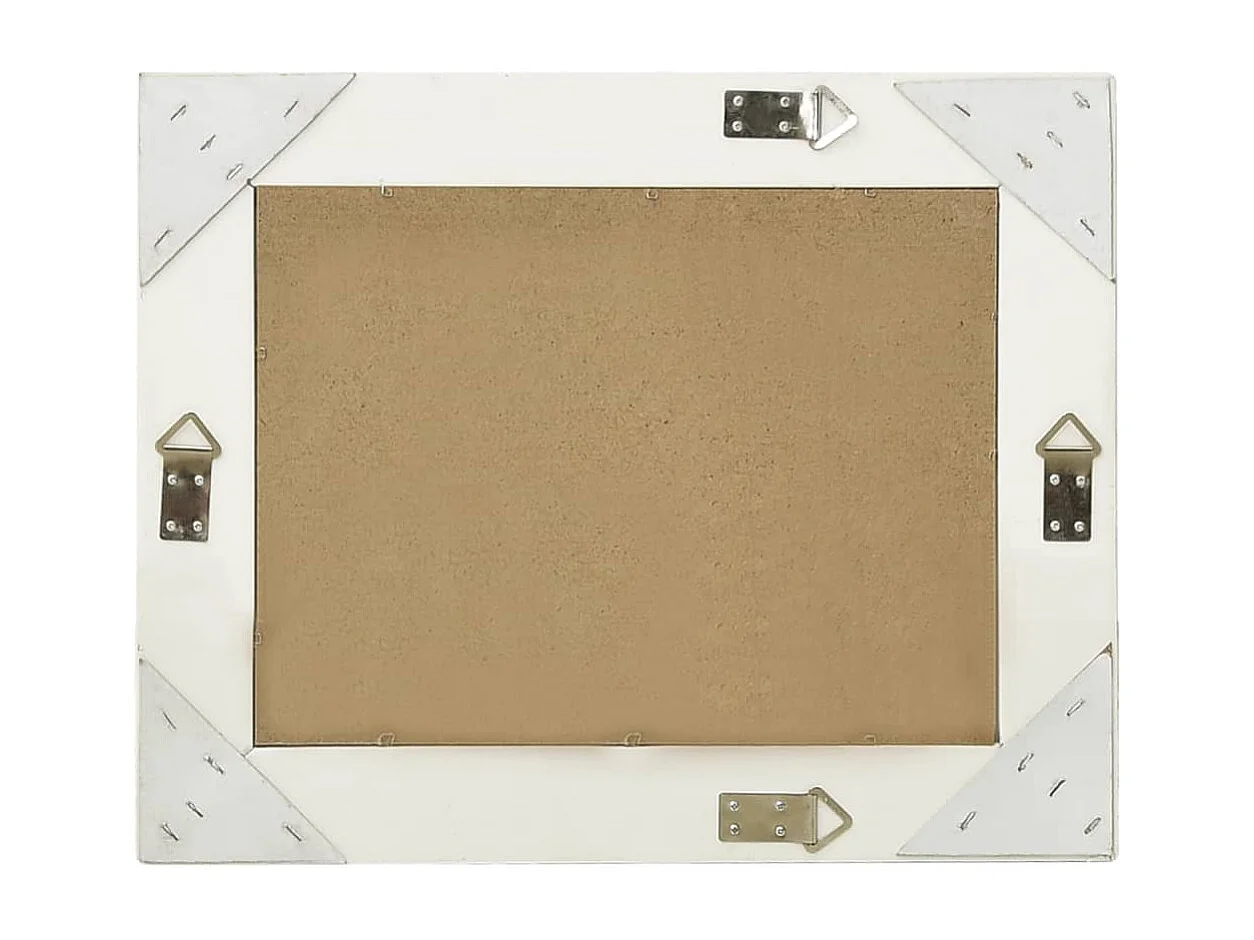 Specchio da parete in stile barocco 50x40 cm Bianco