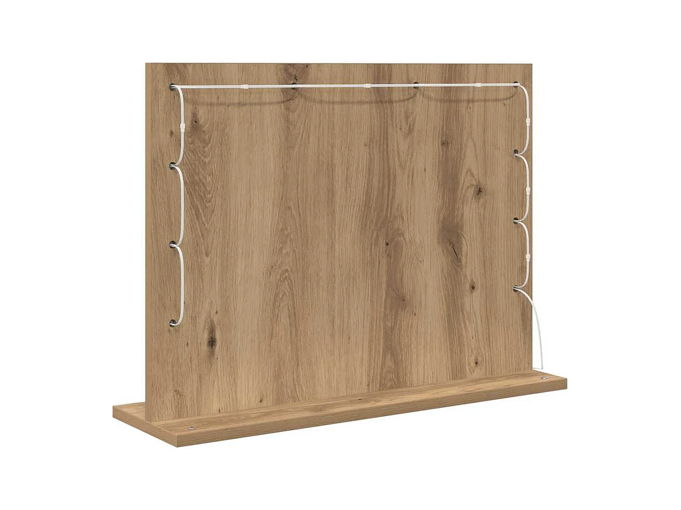 Espejo de tocador con espejo Roble artesanal 60 x 45 x 18 cm