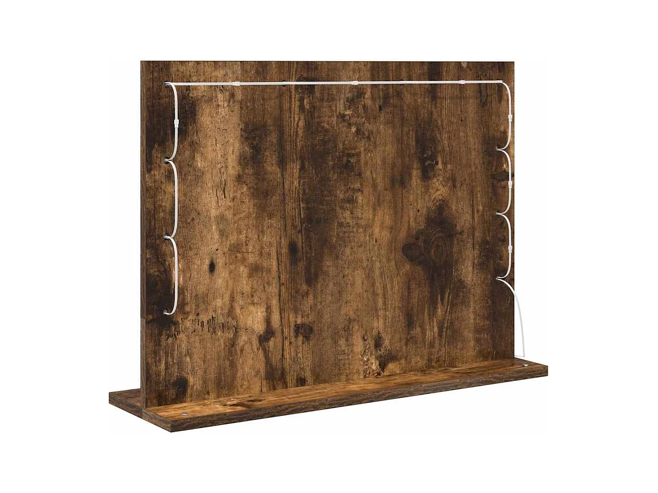 Miroir de vanité avec miroir Chêne fumé 60 x 45 x 18 cm