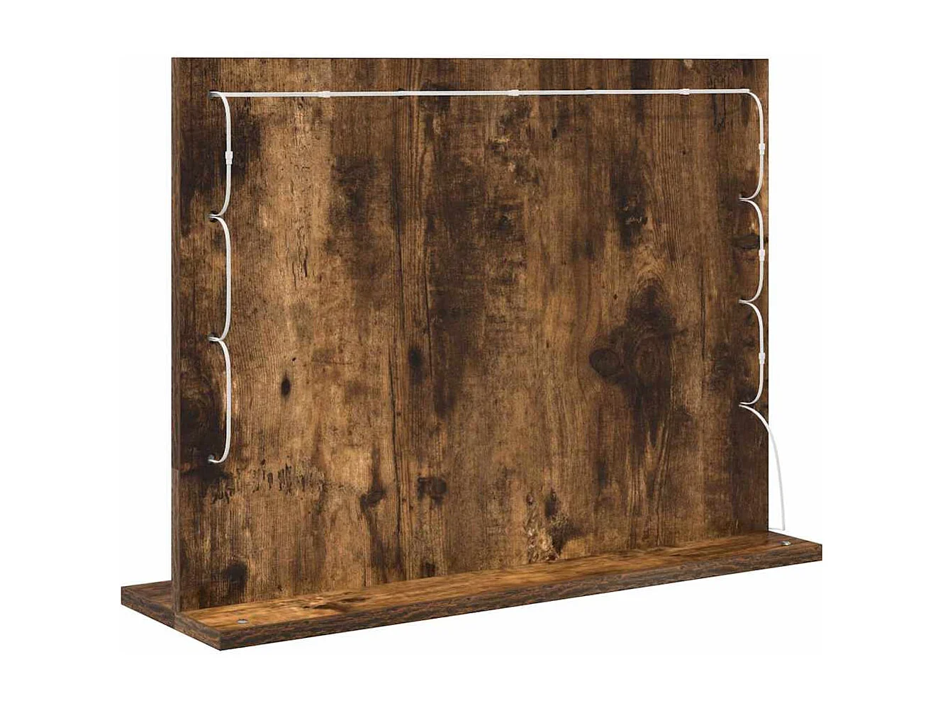 Miroir de vanité avec miroir Chêne fumé 60 x 45 x 18 cm