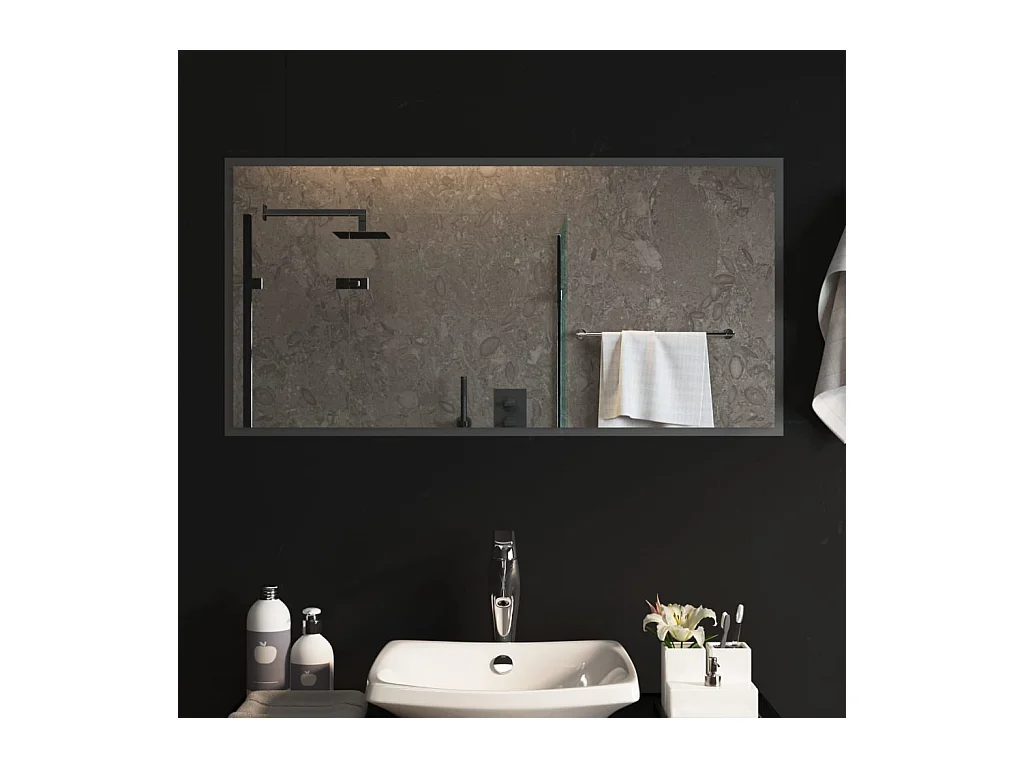 Miroir de salle de bain à LED 50x100 cm