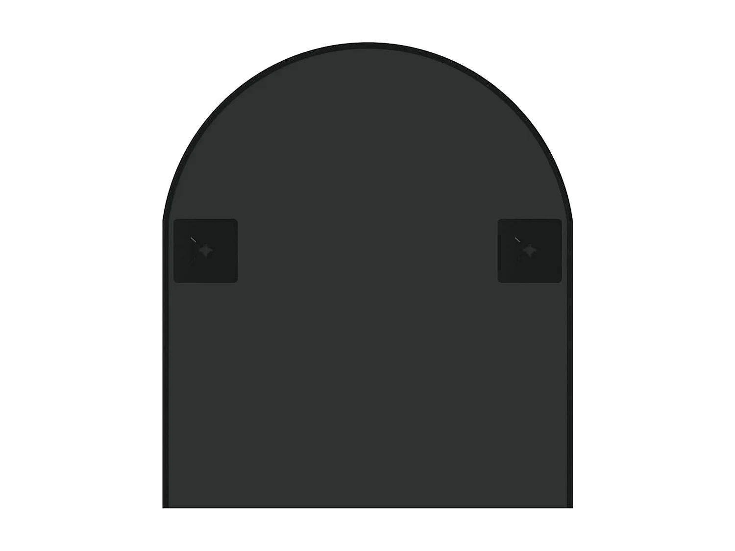 Espejo de pared negro 100x45 cm Ovalado