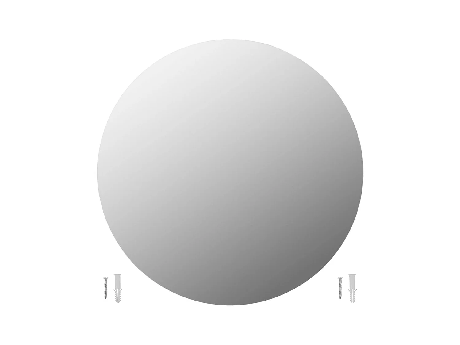 Wandspiegel 2 Stk. 60 cm Rund Glas