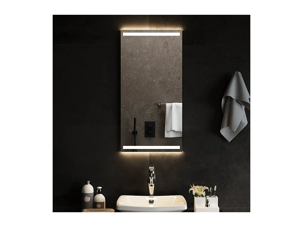 Miroir de salle de bain à LED 40x80 cm