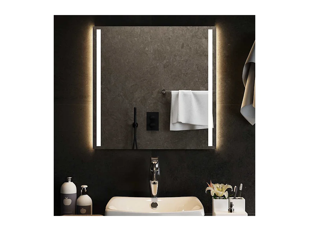 Miroir de salle de bain à LED 60x60 cm