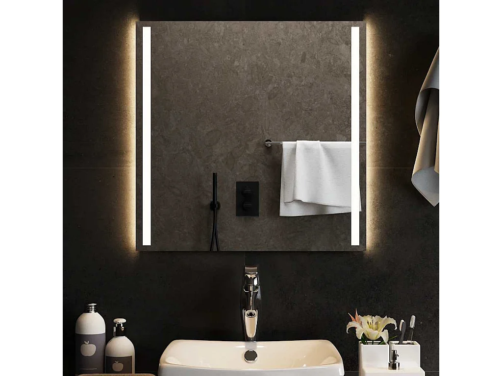 Specchio da bagno a LED 60x60 cm