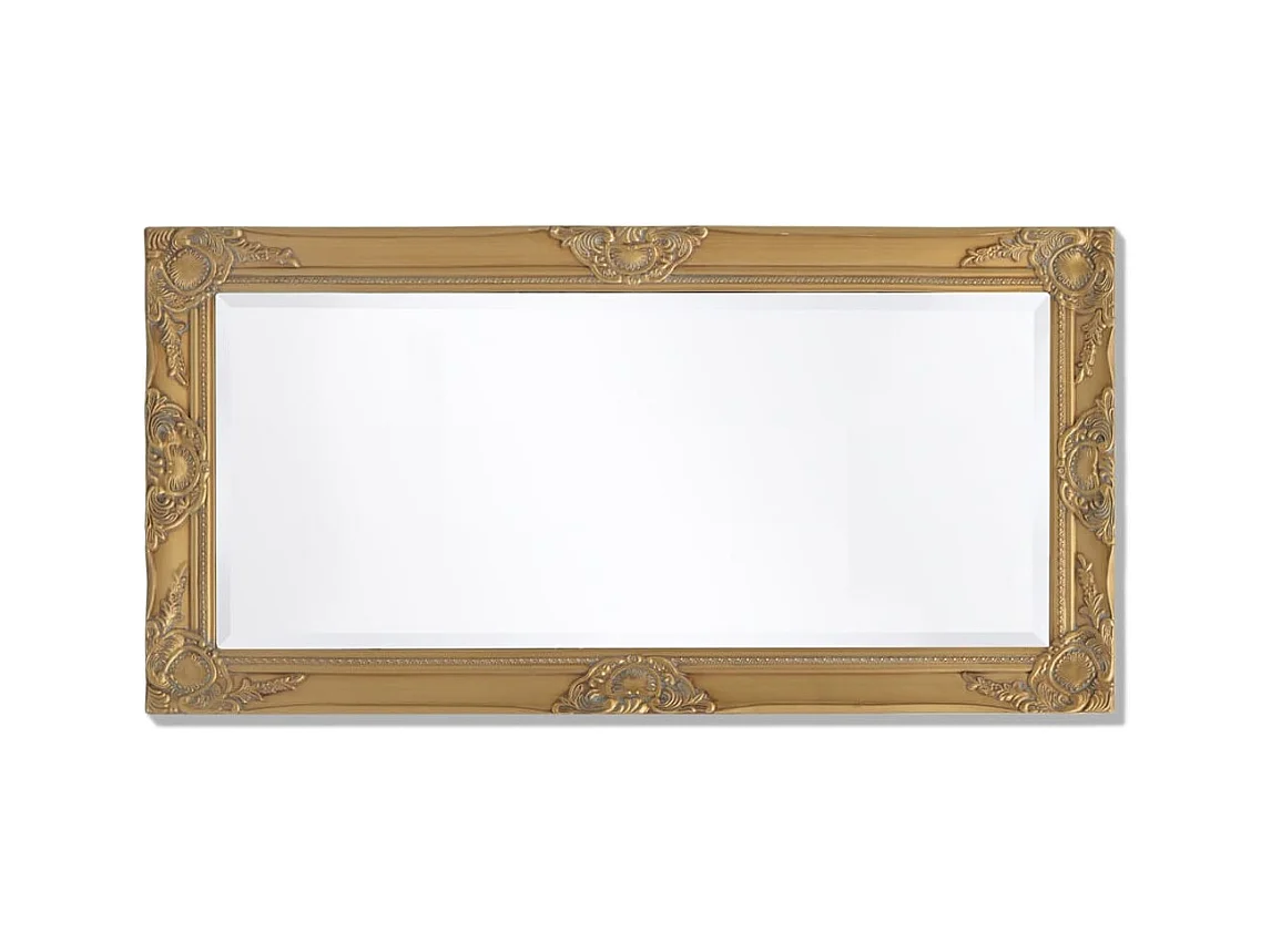 Specchio da parete in stile barocco 100x50 cm Oro